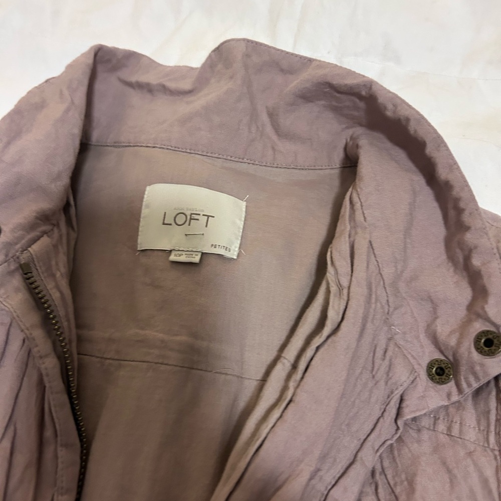 LOFT Women's Lavender Utility Jacket